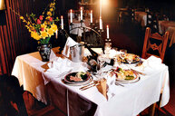 Restaurant Gastraum gedeckter Tisch